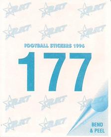 1996 Select AFL Stickers #177 David Bourke Back